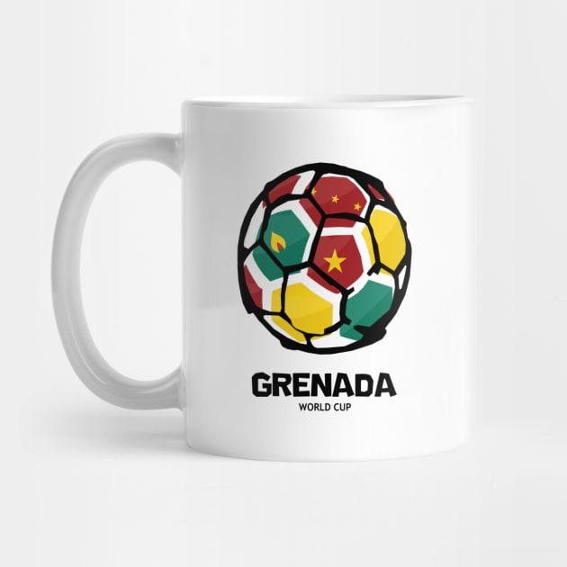 Grenada Football Country Flag by KewaleeTee